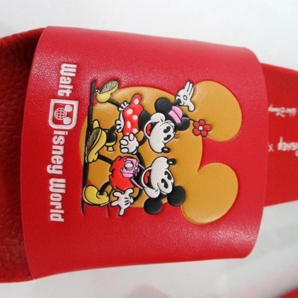 Coach Disney Parks Sports Leather Logo Slide Sandals - Picture 4 of 11